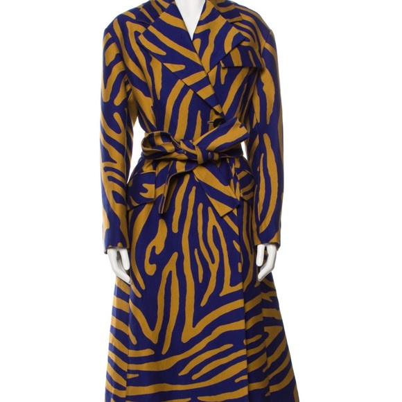 Proenza shoulder abstract zebra print coat nwot - Picture 6 of 13